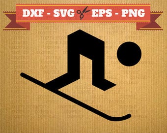 Ski SVG skiing vector files for cricut, ski cutting files, clipart ski, DXF files skiing, silhouette ski, svg ski