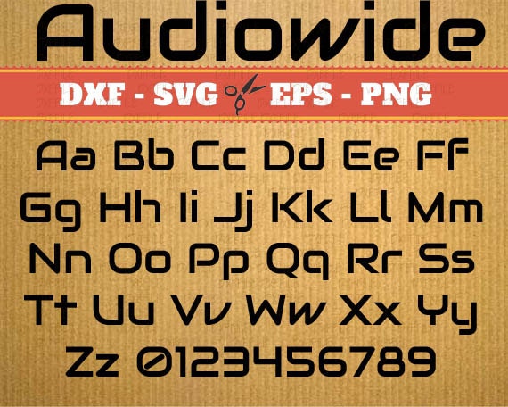 Download Audiowide Script Monogram Svg Font Svg Dxf Eps Png Etsy