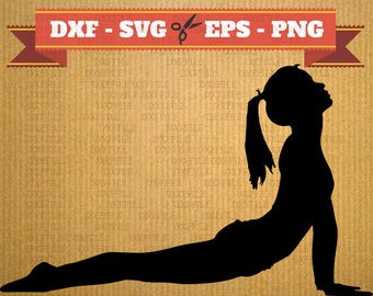 Yoga SVG files for cricut, Sport cutting files, clipart yoga, DXF files