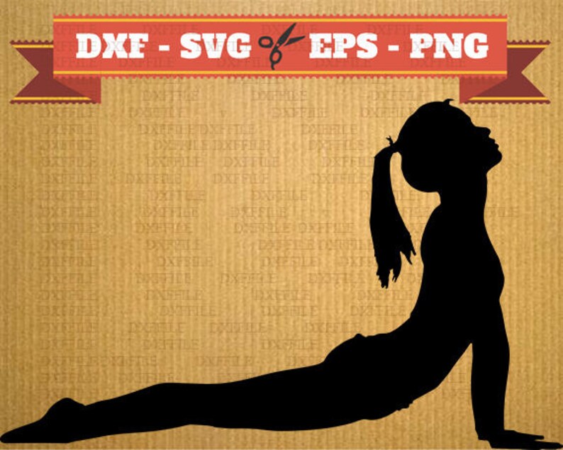 Yoga SVG files for cricut, Sport cutting files, clipart yoga, DXF files image 1