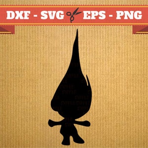 Archivos SVG de Troll, Trolls de amapola Svg, Png, Dfx, Eps, Svg movie trolls, Silhoutte Studio Cricut Cameo