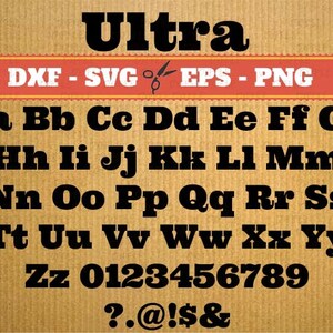DXF fonts Ultra Svg Font; Svg, Dxf, Eps, Png; Digital Monogramme, Calligraphie Script, Cursive Svg Font, Cricut, script font, cursive font