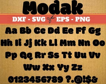 Modak svg font alphabet Svg Font; Svg, Dxf, Eps, Png; Digital Monogram, Calligraphy Script, Cursive Svg Font, Silhouette, Cricut, Cut File