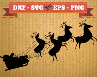 Santa SVG christmas vector files for cricut, christmas cutting files, clipart santa, DXF files santa, silhouette santa, svg christmas