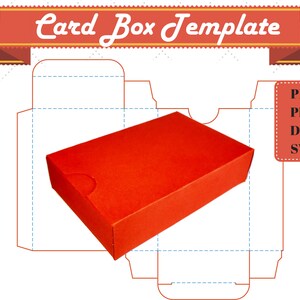 Card Box Template Printable Pdf Png Svg Dxf Digital Downloads Patern - Etsy