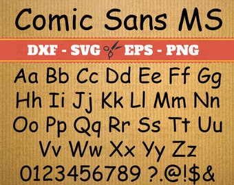 Comic Sans MS Script Monogram Svg Font; Svg, Dxf, Eps, Png; Digital Monogram, Calligraphy Script, Cursive Svg Font, Cricut, Cut File