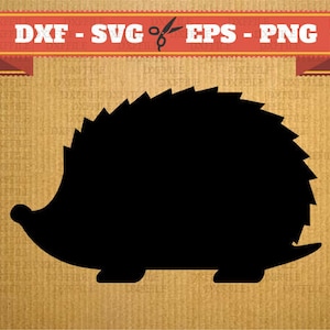 Hérisson SVG vector fichiers pour cricut, fichiers de découpe hérisson svg, clipart laser coupe fichier, les fichiers DXF hérisson svg dxf eps png scrapbookings