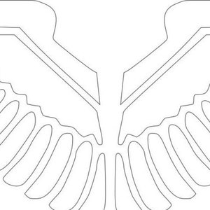 Aile d'aigle DXF et SVG fichier Découpe numerique, Clipart, vecteur ...