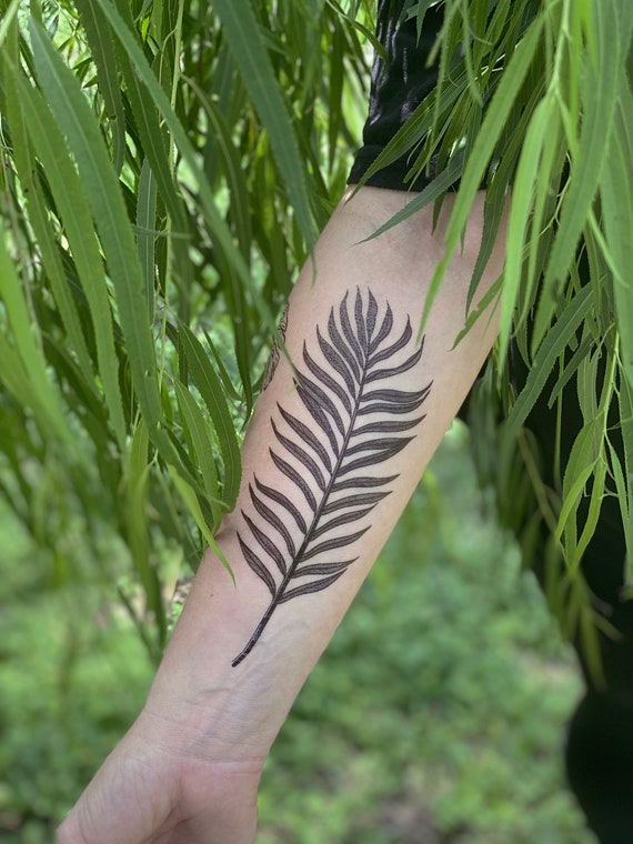 Get inked by nature with silver and gold tattoo ferns #tattoofern #bo... |  TikTok