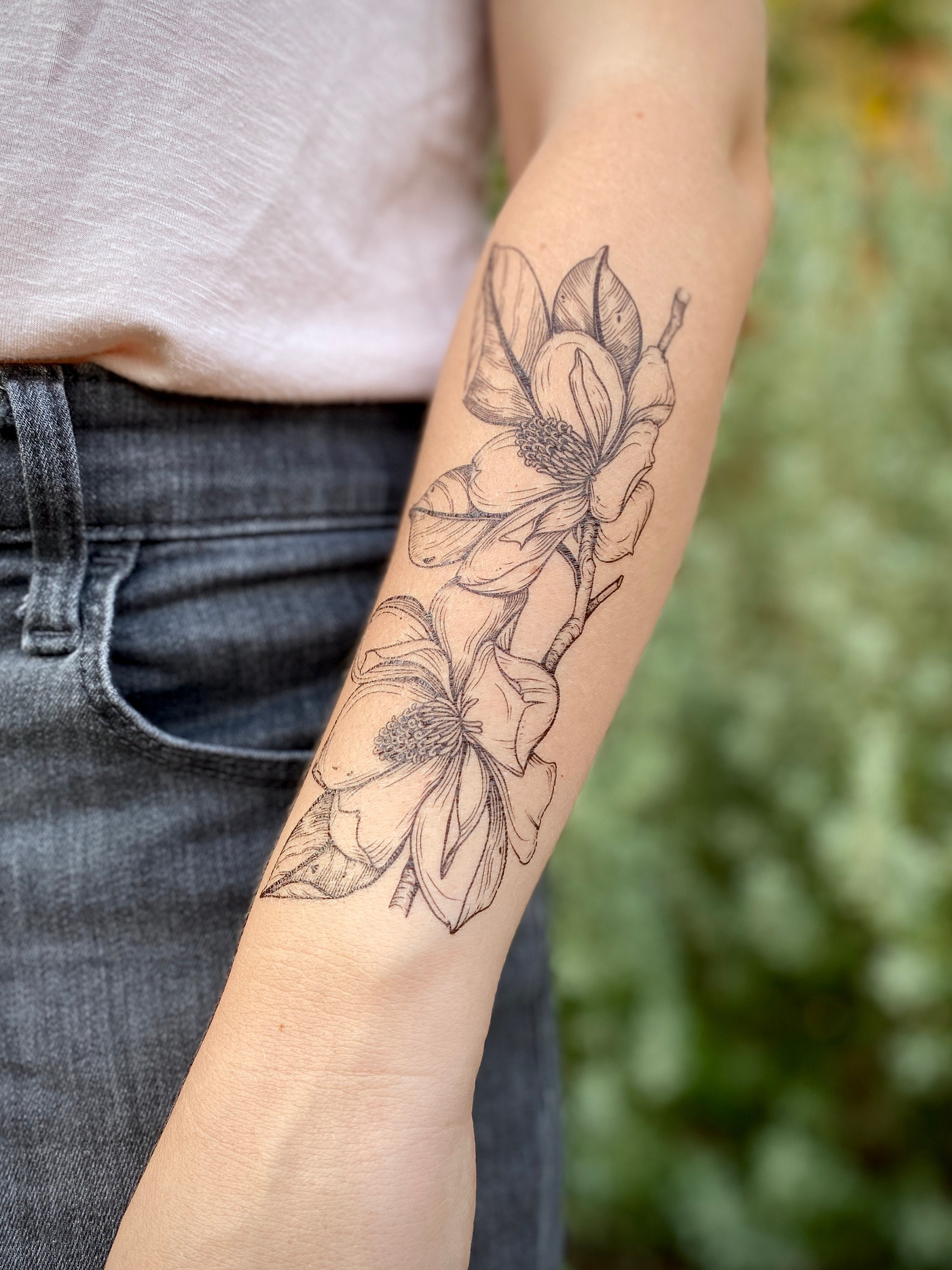 Update 76 minimalist magnolia tattoo latest  thtantai2