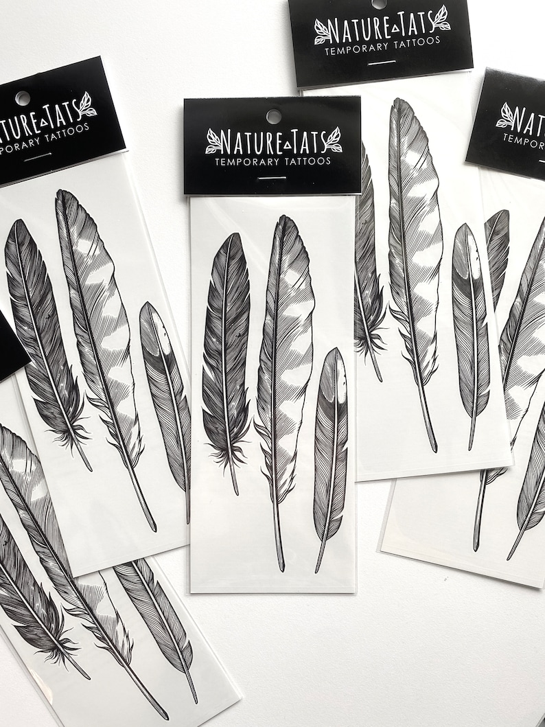 NatureTats Feather Finds Temporary Tattoo