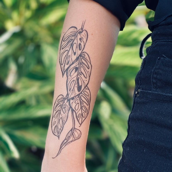 Botanical Tattoo Etsy