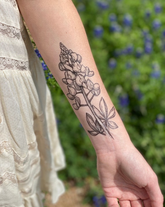 Bluebonnet Flower Temporary Tattoo Texas Wild Flower Tattoos - Etsy Norway Bluebonnet Flower Temporary Tattoo Texas Wild Flower Tattoos - Etsy Norway