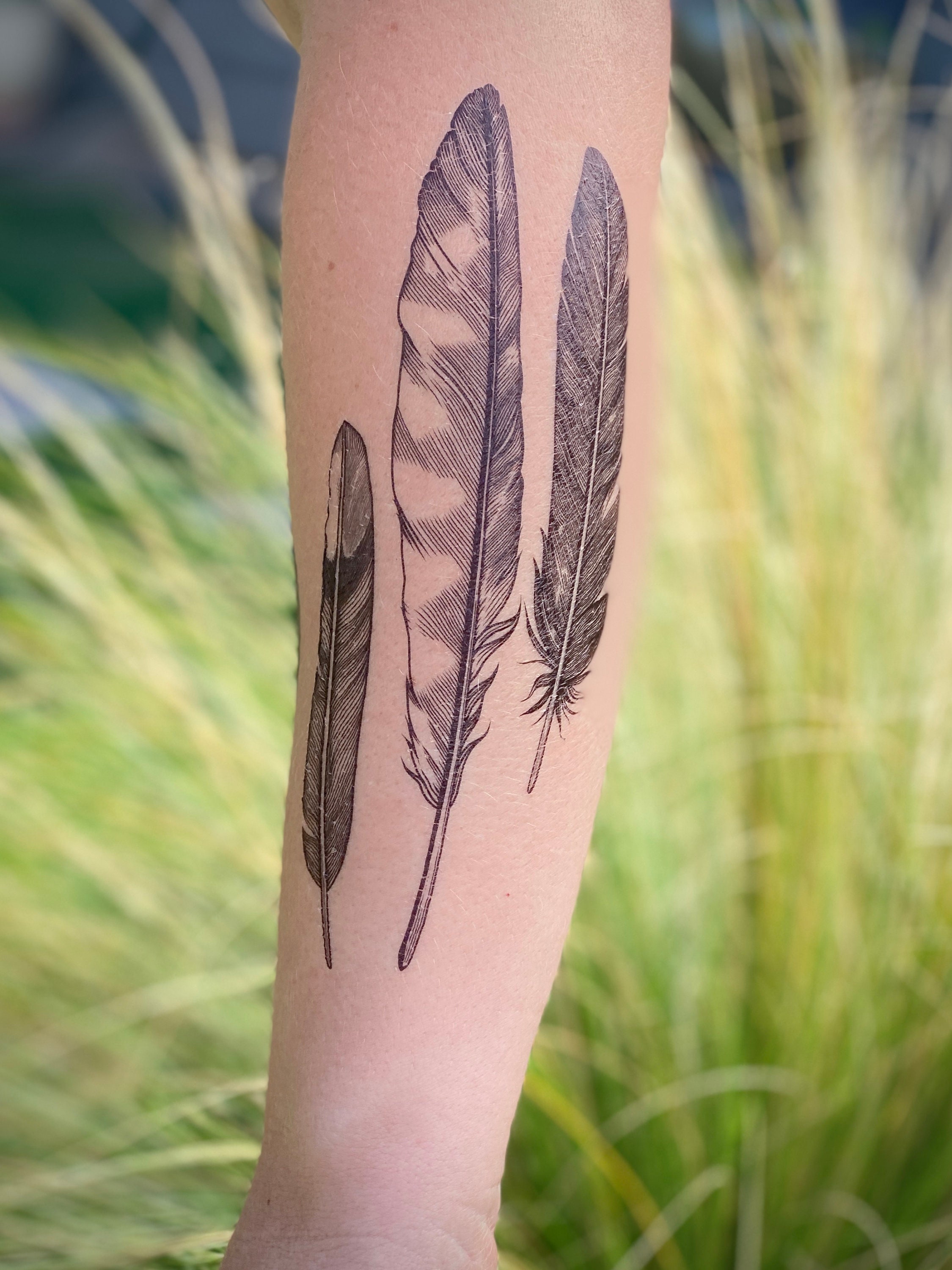 Tattoo uploaded by Oyes • #feather #feathertattoo #armtattoo #forearmtatoo # forearm #blackandgrey #blacktattoo #black #blackwork #grey #whiteink  #realism #realistictattoo #realistic #realismtattoo #fineline  #finelinetattoo #richmond #richmondtattoo ...