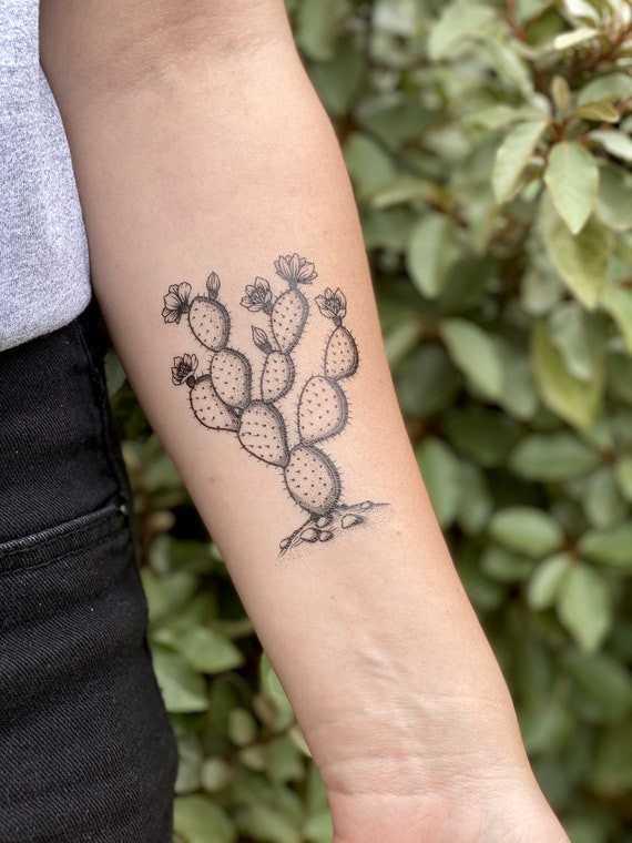 Tattoo tagged with: flower, small, cactus, tiny, ifttt, little, nature,  inner forearm, drwoo, illustrative | inked-app.com