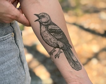 Mockingbird Temporary Tattoo