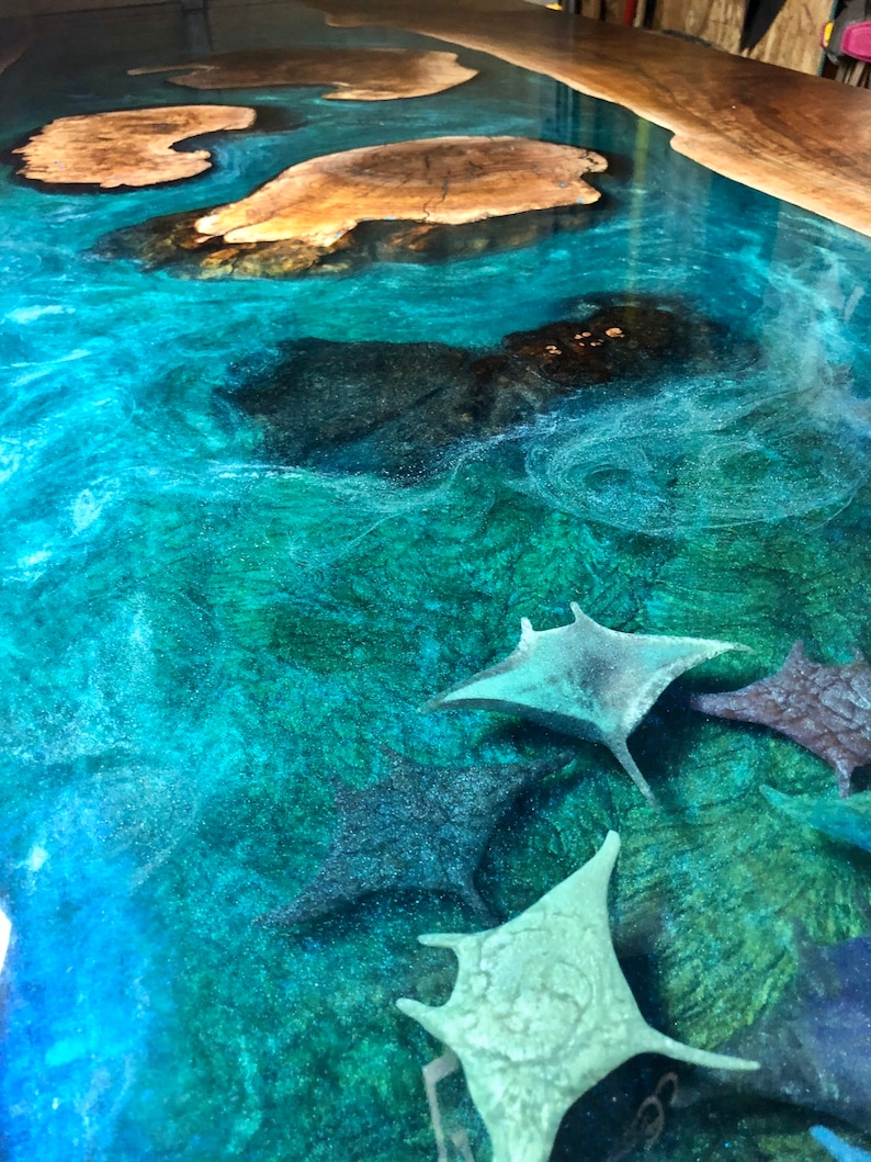 10ft Epoxy Resin Ocean Table epoxy Resin River Table Etsy