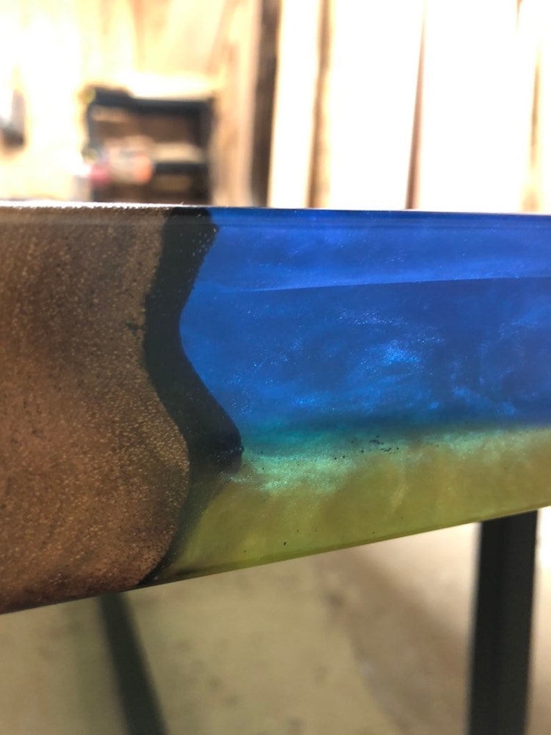 Custom Epoxy Resin River Dining Table Etsy Australia