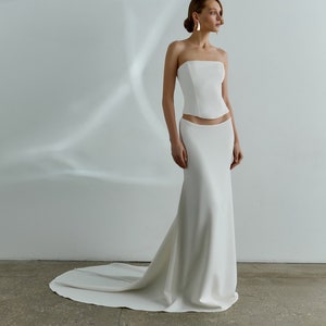 Strapless two piece dress on sale