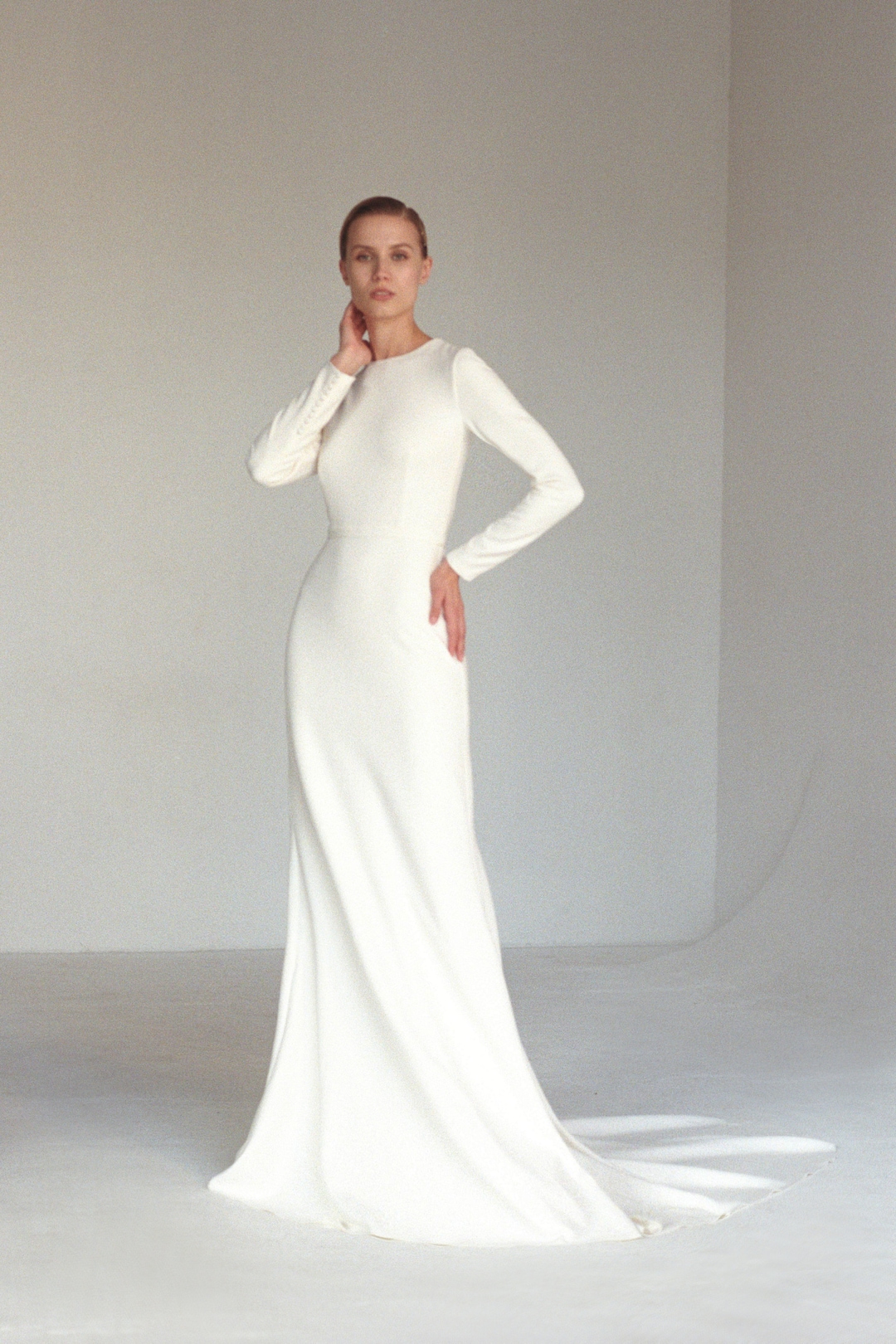 Hide belly button crease in wedding dress cheap