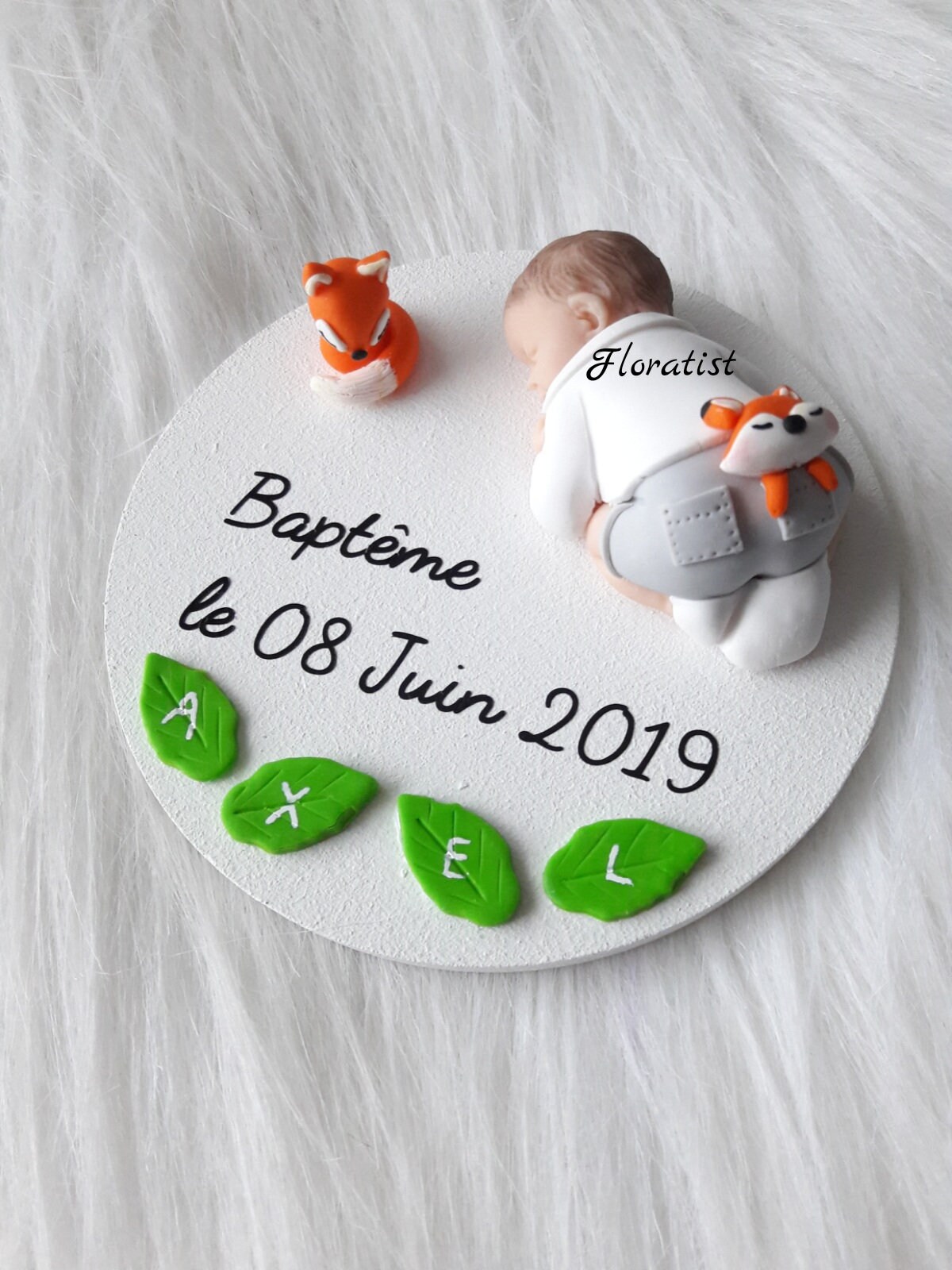 Plusieurs Modeles Mixte Plaque Thème Renard Pour Baptême, Anniversaire Personnalisable