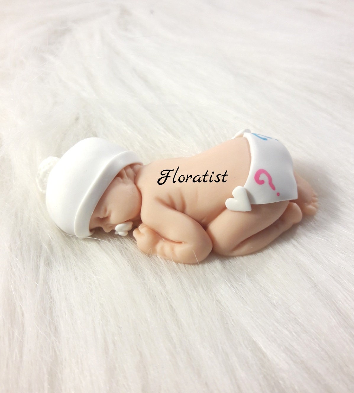 Bébé Miniature Annonce Grossesse Couche et Bonnet