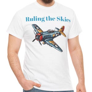Airplane Shirt, Pilot T-Shirt, Aviation Tee, Sky Protector Tshirt, Military Pilot Shirt, Airplane Mode, Military Shirt, Ruling the Skies