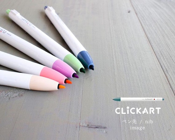 Zebra ClickArt Retractable Marker Pens Set of 12 - Standard