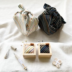 Cohana Kokura Textile Pincushion Set AW 2021 – Japanese Sewing Pin Cushion for Sashiko, Embroidery & Craft Use