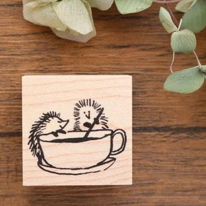 Rubber stamps by Momoro: Hedgehog series