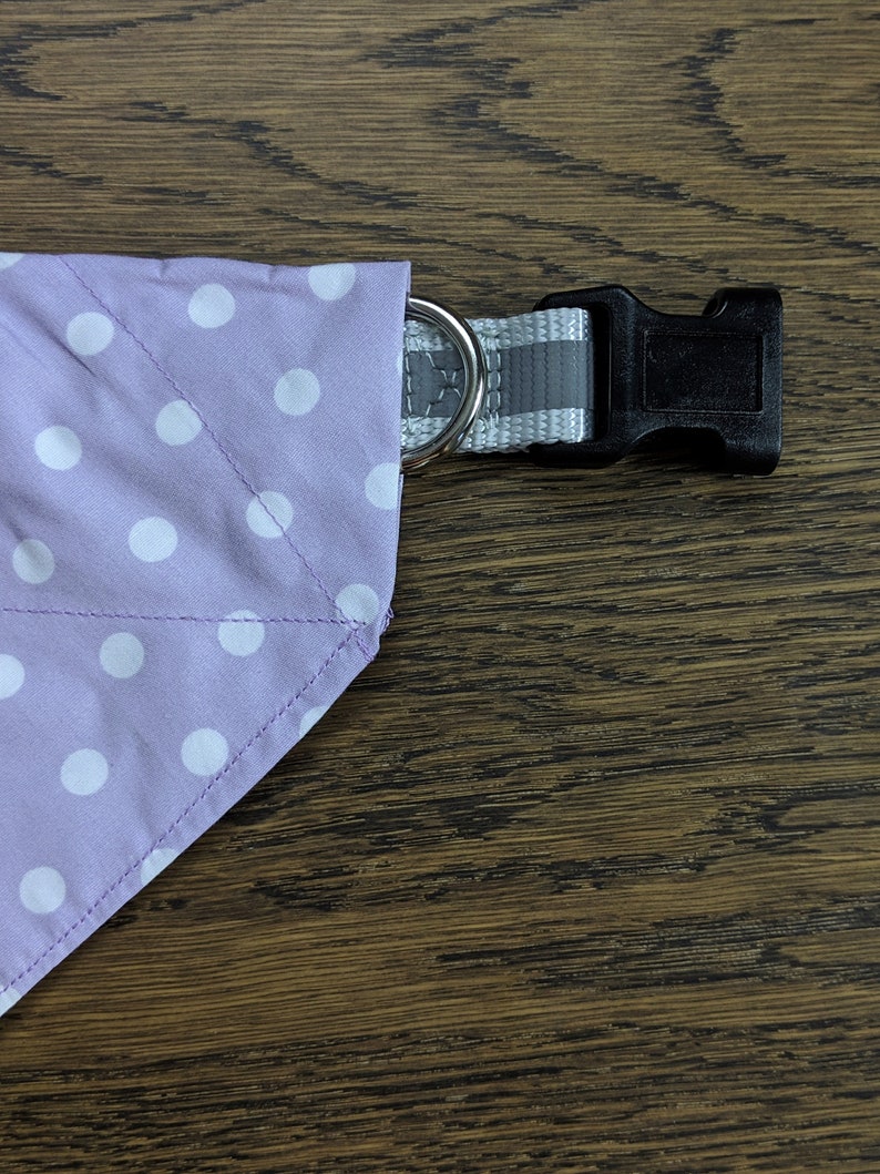 Pastel Spots Blue or Purple Polka Dot Dog Bandana