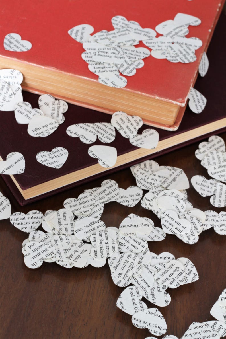 Vintage Confetti Made From Old Book Pages The Hobbit
