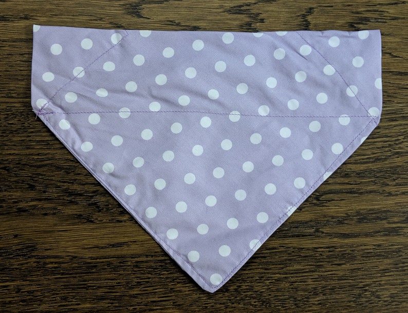 Pastel Spots Blue or Purple Polka Dot Dog Bandana