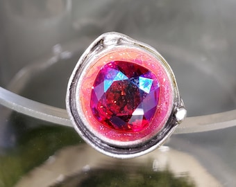Juicy Statement Ring / Swarovski crystal / adjustable