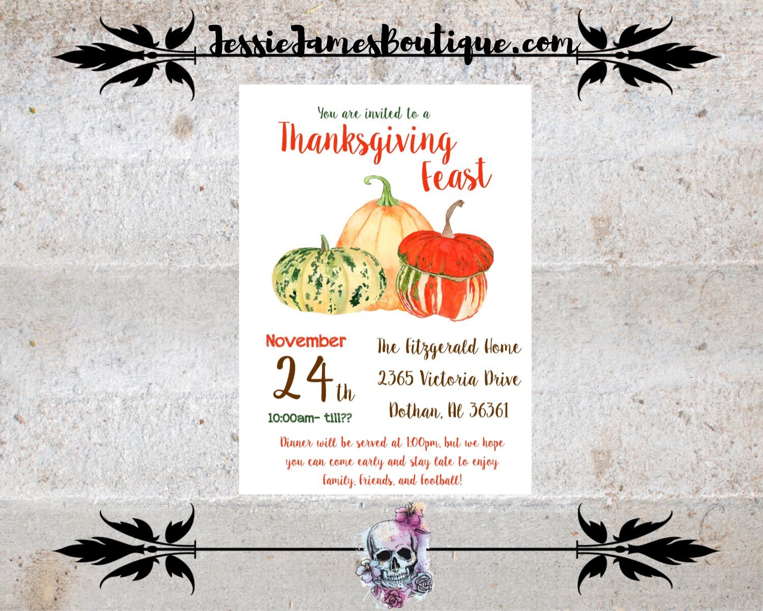 thanksgiving dinner invitation thanksgiving