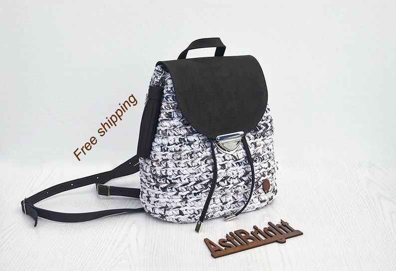 crochet backpack purse