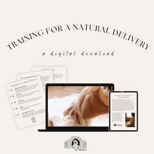 A Guide to Training for a Natural Delivery | Pregnancy Digital Download | Healthy Pregnancy | Mother&#39;s Day Gift
