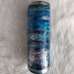 Alcohol Ink Tumbler, Epoxy Tumbler,  20oz Tumbler