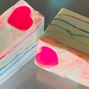 Heart Rainbow Soap image 1