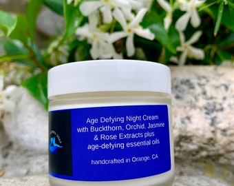 Age Defying Night Cream with Sea Buckthorn, Orchid, Jasmine and Rose Extracts
