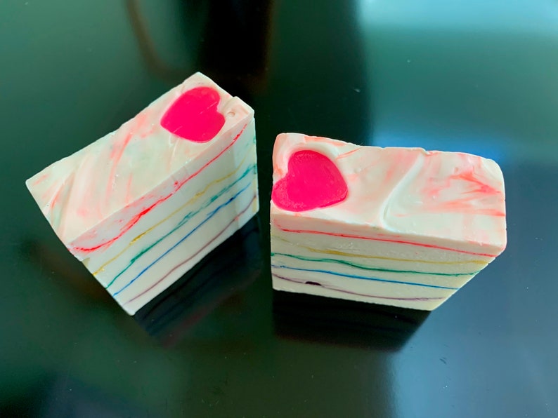 Heart Rainbow Soap image 4
