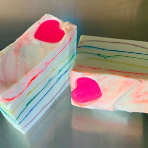 Heart Rainbow Soap image 3