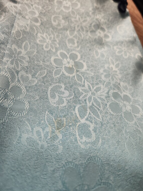 70's Turquoise Blue Capelet-Like Dress main image 1