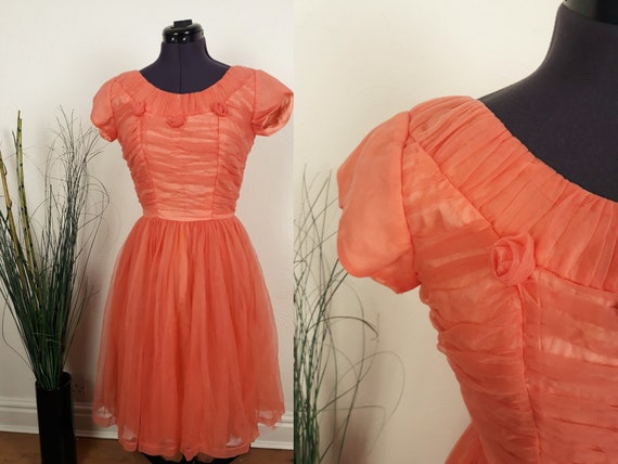1950s Evening Dress | Size S | Pinup Dress | Paste