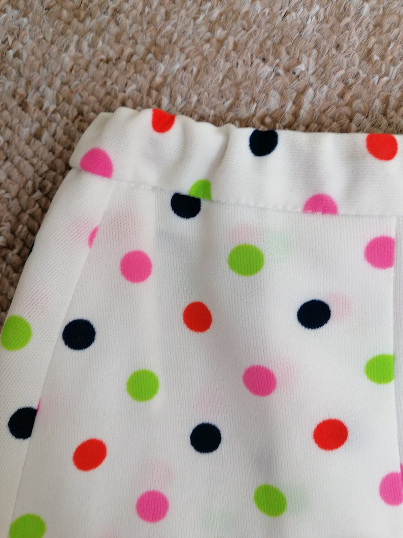 1960s Polka Dot Skirt Size XXS-XS Mod Mini Skirt Polka Dot Mini Skirt ...