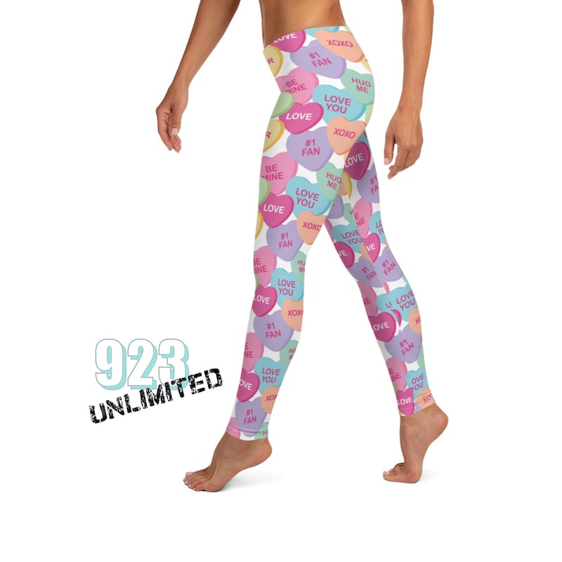 Heart Pattern Print Women Leggings