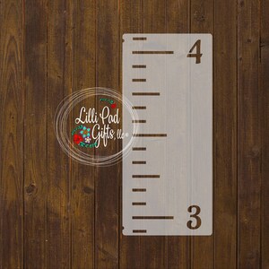 Growth Chart Stencils 1ft.8ft. EASY to LINE UP Re-usable Stencil ...