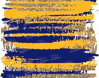 065-Brushes- Yellow-Gold-Blue -Team Colors-Digital Papers, Instant Download, Digital Blue, sublimation jpg and png 300dpi, brush stroke gold