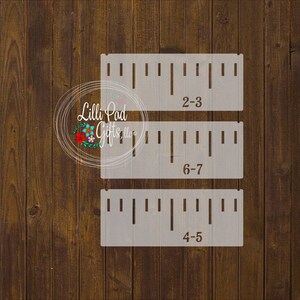 Growth Chart Stencils 1ft.-8ft.- EASY to LINE UP - Re-usable Stencil ...