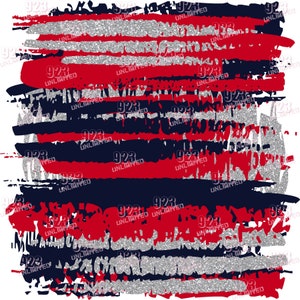 058-Brushes- Red-Navy-Silver -Digital Papers, Instant Download, Digital Navy, sublimation jpg and png 300dpi, silver red navy sub design
